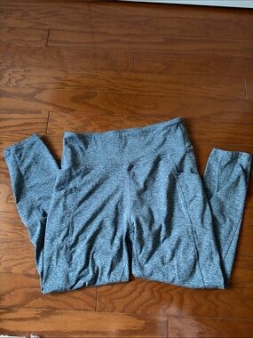 Zobha Charcoal Heather High-Rise Leggings With Pockets